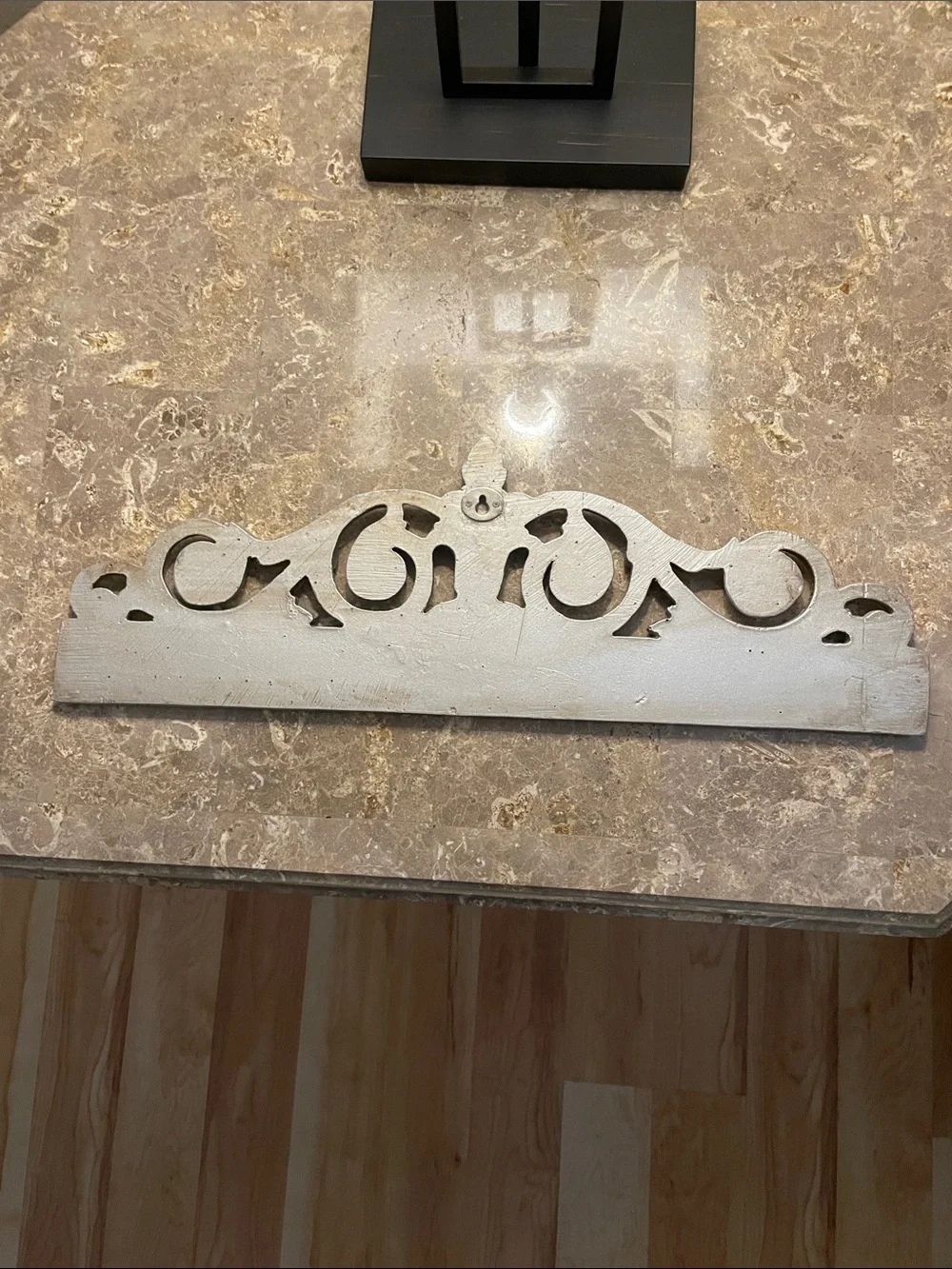 Faith Hope Love Decorative Wall Plaque in Silver